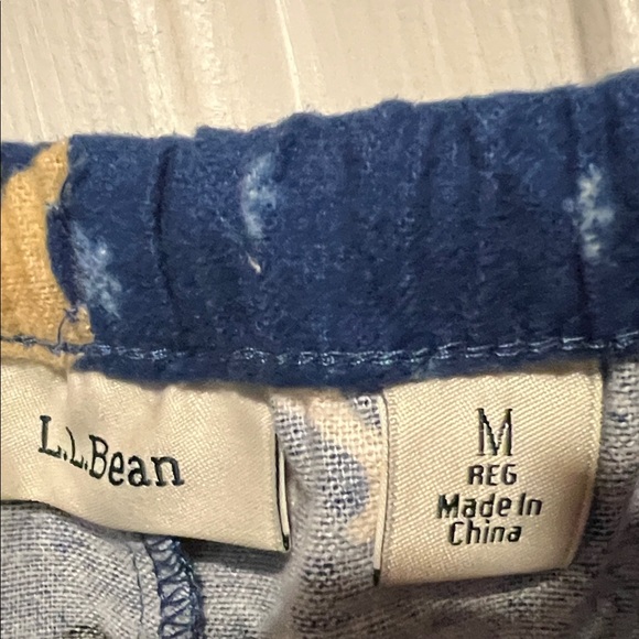 L.L. Bean Light Blue and Navy Pajama Set - Picture 8 of 10